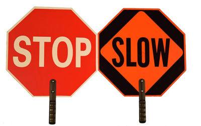 Stop / Slow Paddles