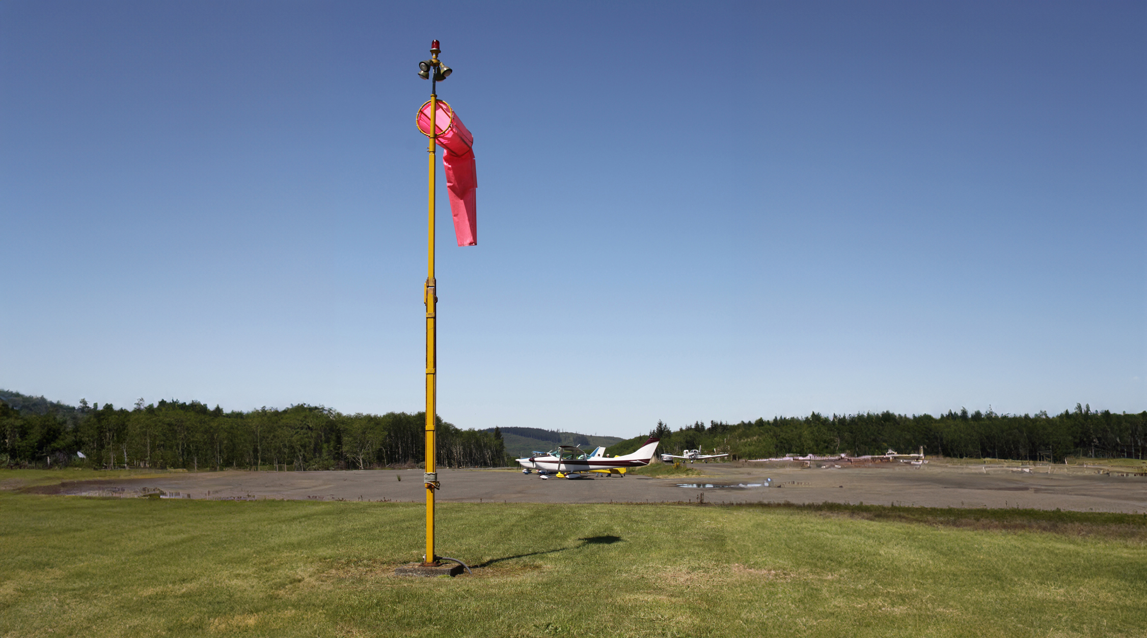 Windsock At Small Airport